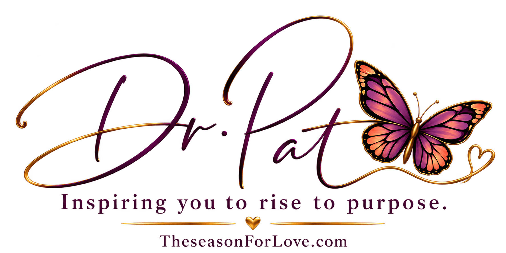 Dr. Pat Butterfly Heart Logo